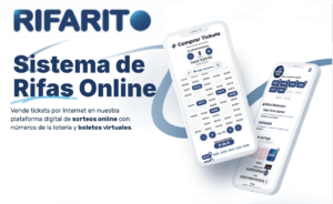 Plataforma Rifarito utilizada por EPF Electrónica Para el Futuro para la gestión de sorteos solidarios online