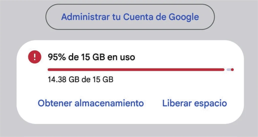 Cómo liberar espacio en Google gratis desde Gmail Drive y Fotos