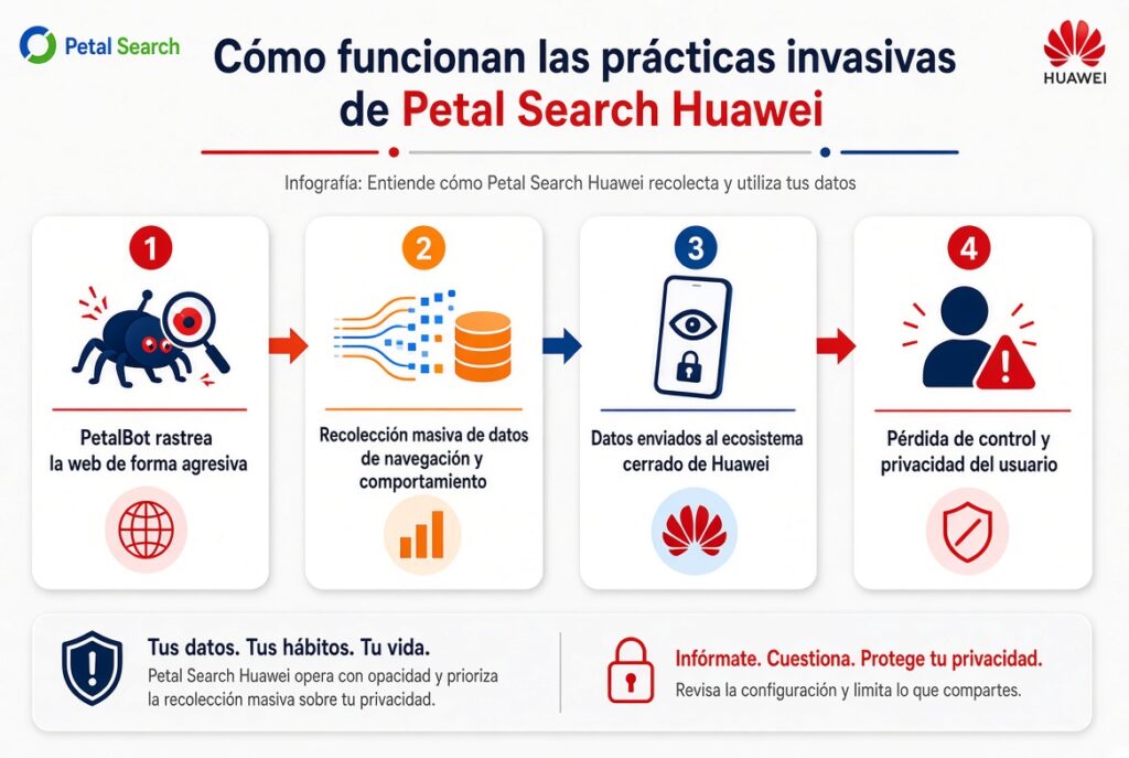 Cómo funcionan las prácticas invasivas de Petal Search Huawei