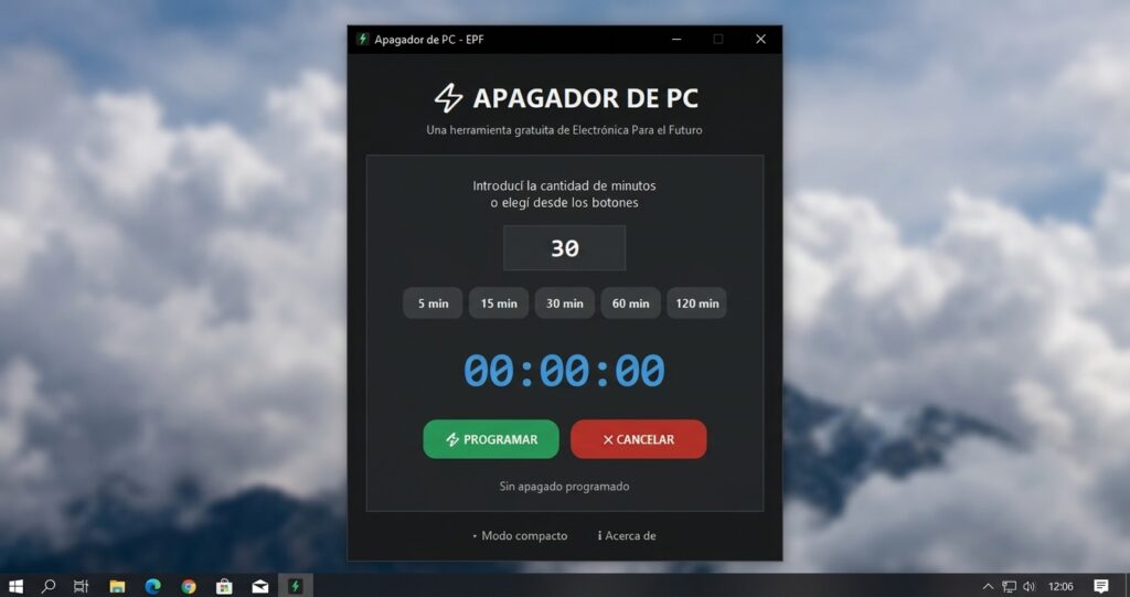 Apagador de PC: apagá la computadora automáticamente y que no quede prendida toda la noche